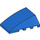 LEGO Blauw Wig 4 x 4 Drievoudig Gebogen zonder Studs (47753)