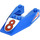 LEGO Blue Wedge 6 x 4 Cutout with &quot;8&quot; with &#039;8&#039; Sticker without Stud Notches (6153)