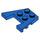 LEGO Blau Keil Platte 3 x 4 mit Bolzenkerben (28842 / 48183)