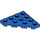 LEGO Blauw Wig Plaat 4 x 4 Hoek (30503)
