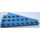 LEGO Blue Wedge Plate 4 x 8 Wing Left with Underside Stud Notch (3933 / 45174)