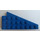 LEGO Blauw Wig Plaat 4 x 8 Vleugel Links zonder Nop Notch