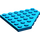 LEGO Blau Keil Platte 6 x 6 Ecke (6106)