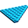 LEGO Blue Wedge Plate 8 x 8 Corner (30504)