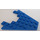 LEGO Blue Wedge Plate 8 x 8 with 3 x 4 Cutout (6104)