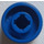 LEGO Blue Wheel Rim Ø11.5 x 12 Wide with Notched Hole (6014)