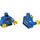 LEGO Blue Wildlife Rescue Driver with Cap Minifig Torso (973 / 76382)