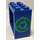 LEGO Blau Fenster 2 x 4 x 3 mit Recycling Arrows mit abgerundeten Löchern (4132)