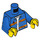 LEGO Blu Worker Minifigure Busto (973 / 76382)