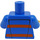 LEGO Blue Worker Minifig Torso (973 / 76382)