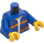 LEGO Blue Worker Minifig Torso (973 / 76382)