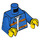 LEGO Blau Worker Minifig Torso (973 / 76382)