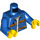 LEGO Blu Worker Minifigure Busto (973 / 76382)