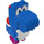 LEGO Blauw Yoshi minifiguur