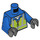 LEGO Blue Zipper Jacket with Safety Vest Torso (973 / 76382)