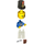 LEGO Bluecoat Soldier mit Reddish Brown Rucksack und Schwarz Eyebrows und Grinsen Minifigur