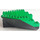 LEGO Boat Stern 12 x 14 x 5.3 Hull with Green Top (6053)