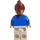 LEGO Boot Worker, Vrouwelijk met  Reddish Bruin Paardenstaart, Reddingsvest Minifiguur