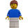 LEGO Boat Worker, Female met  Reddish Brown Paardenstaart, Reddingsvest minifiguur