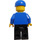 LEGO Boat Worker, Male met Blauw Pet, Reddingsvest minifiguur