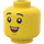 LEGO Boy Head with Freckles (Recessed Solid Stud) (3626 / 73644)