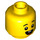 LEGO Boy Head with Open Smile and Two Teeth (Recessed Solid Stud) (3626 / 69189)