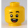 LEGO Boy Head with Open Smile and Two Teeth (Recessed Solid Stud) (3626 / 69189)