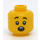 LEGO Boy Huvud med Open Smile och Två Tänder (Infälld solid knopp) (3626 / 69189)