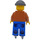 LEGO Boy in Argyle Sweater and Skates Minifigure