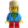 LEGO Boy in Azzurro scuro Felpa Minifigure