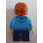 LEGO Boy in Azzurro scuro Felpa con Verde brillante Striped Maglietta Minifigure