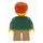 LEGO Boy i Mörkgrön Huvtröja Minifigur