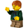 LEGO Boy in Dark Green Hoodie Minifigure