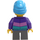 LEGO Boy dans Dark Purple Jacket Figurine