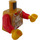 LEGO Boy in Dark Tan Patterned Shirt Minifig Torso (973 / 76382)