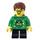 LEGO Boy in Groen Ninjago Hoodie Minifiguur