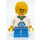 LEGO Boy i Vit Sweatshirt Minifigur