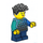 LEGO Boy - Mittleres Azur oben Minifigur