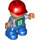 LEGO Boy med &quot;8&quot; Topp Duplo figur