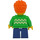 LEGO Boy mit Leuchtendes Grün Pullover Minifigur