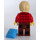 LEGO Boy z Checked Czerwony Koszula I Plecak Minifigurka