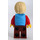 LEGO Boy with Checked Red Shirt and Backpack Minifigure