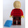 LEGO Boy met Checked Rood Shirt en Rugzak minifiguur