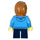 LEGO Boy met Donker azuurblauw Trui Minifiguur