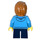 LEGO Boy mit Dark Azure Sweater Minifigur