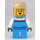 LEGO Boy met Donker azuurblauw Zipped Jasje Minifiguur