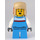 LEGO Boy met Dark Azure Zipped Jacket minifiguur