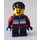 LEGO Boy mit Dark rot und Blau Jacket Minifigur