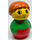 LEGO Boy with green top and red base Primo Figure