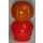 LEGO Boy mit rot Base, rot oben mit buttons und dark Orange Haar Primo Abbildung